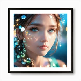 water drops Art Print