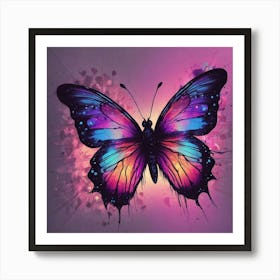 Butterfly Painting 329 Art Print