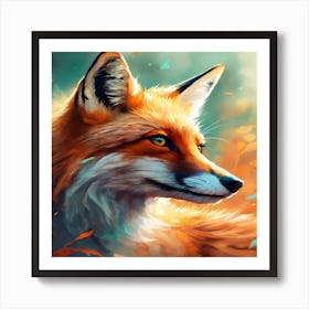 Fox Painting 1 Art Print