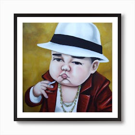 Baby In A Hat 1 Art Print