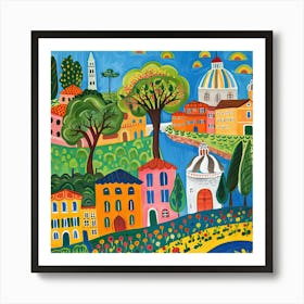 Kids Travel Illustration Rome 4 Art Print