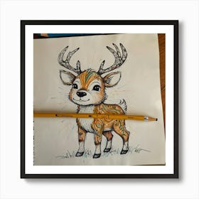 Deer! 43 Art Print