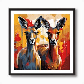 Deer Painting 2 Art Print