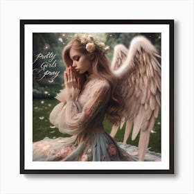 Pretty Girls Pray 2 Art Print