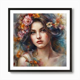 Flower Girl 2 Art Print