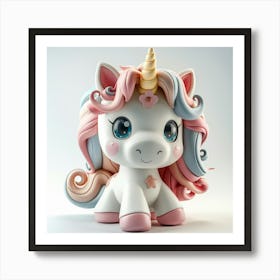 Cute Unicorn 881 Art Print