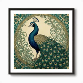 Peacock 42 Art Print