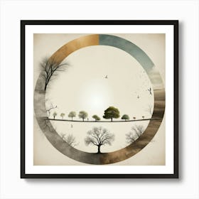 Circle Of Trees 1 Art Print