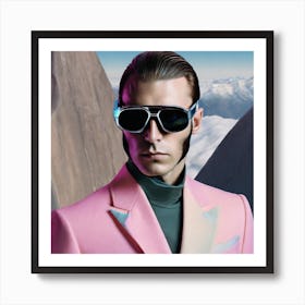 Man In A Pink Suit Art Print