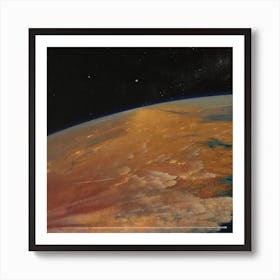 Mars 3.5 Billion Years Ago Art Print