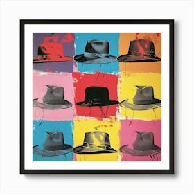 Hats Pop Art 4 Art Print