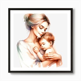 Mother And Child 2 Art Print