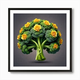 Broccoli Flower 2 Art Print