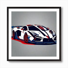 Lamborghini 105 Art Print