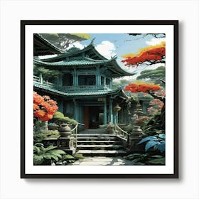 Asian House Art Print