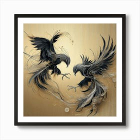 Crows Canvas Art Art Print