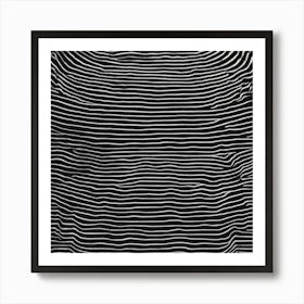 Monochrome Snake Straight Line (2) Poster