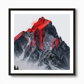 Red Mountain Art Print