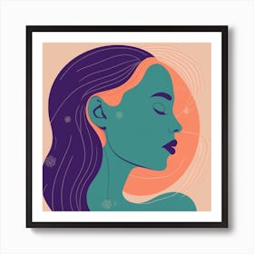 Portrait Of A Woman 3 Art Print