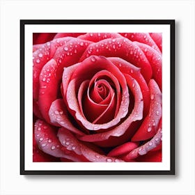 Realistic Red Rose Flat Surface Pattern For Background Use Miki Asai Macro Photography Close Up H (5) Poster