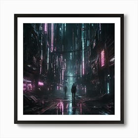 Futuristic City 1 Art Print