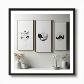 Black And White Set Art Print