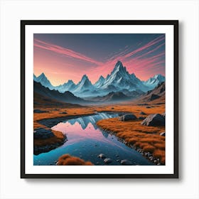 Mountain Landscape Art Print