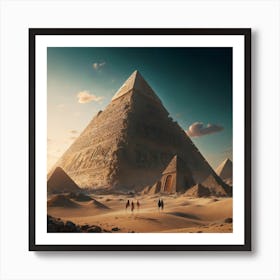 Egyptian Pyramids 6 Art Print