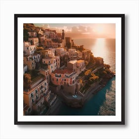 Sunset On The Coast Art Print