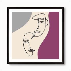 Portrait Of Women Art Print