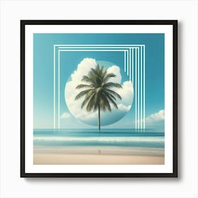 Abstract Palm Tree Art Print