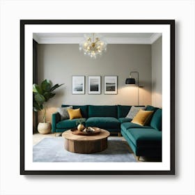 Modern Living Room 108 Art Print