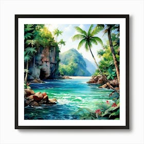 Tropical Paradise Art Print