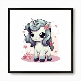 Cute Unicorn 469 Art Print