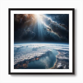 Earth From Space Art Print