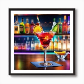 Cocktail In A Bar 6 Art Print