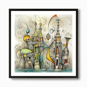 Abstract Fractal Painting Art Print