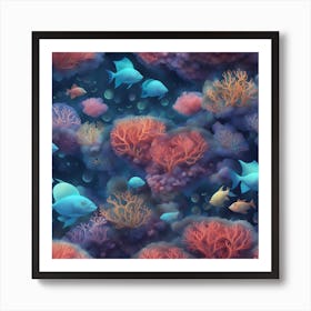 Coral Reef 1 Art Print