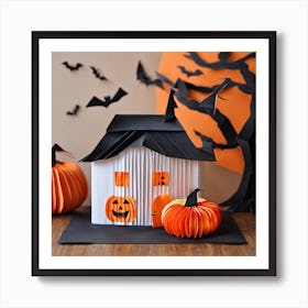 Halloween House 1 Art Print