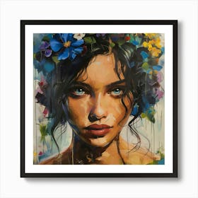 Flower Girl 7 Art Print