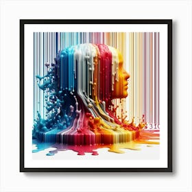 Abstract Of A Woman Art Print