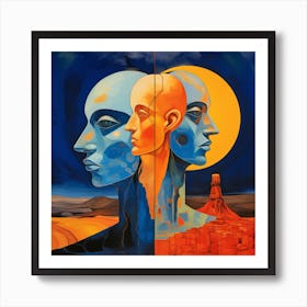 'The Moon And The Sun' Art Print