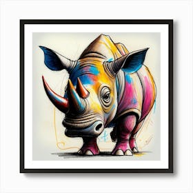 Rhino - Print Art Print