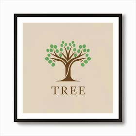 Tree Logo Art Print