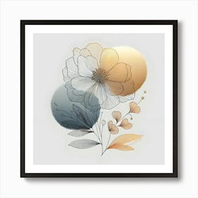 Abstract Floral Painting 10 Art Print