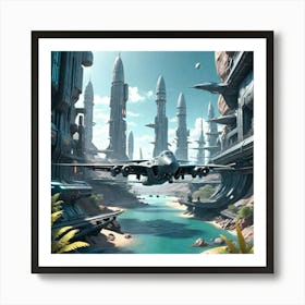 Futuristic City Art Print