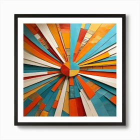 A painting that reflects the spirit of the times with mosaic art 02 Art Print