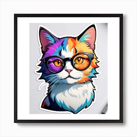 Elegant cat Art Print