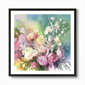 Bouquet Of Flowers 9 Art Print