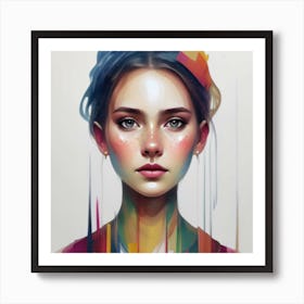 Portrait Of A Girl 6 Art Print